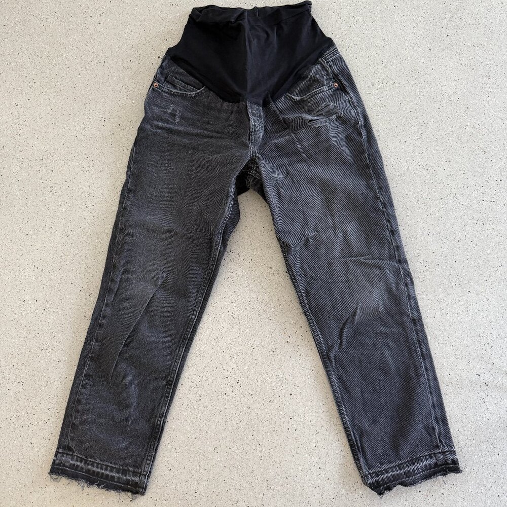 Old Navy maternity jeans - black distressed size 6L